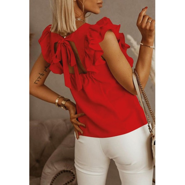 Orchid Ruffle Top