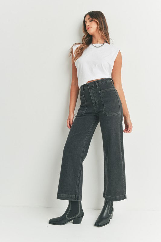 DENIM UTILITY PANTS