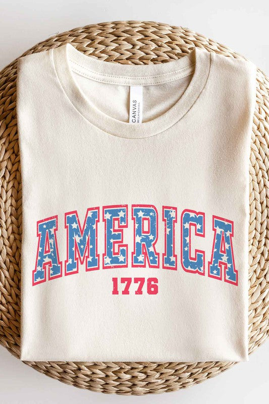 AMERICA USA GRAPHIC PLUS SIZE TEE