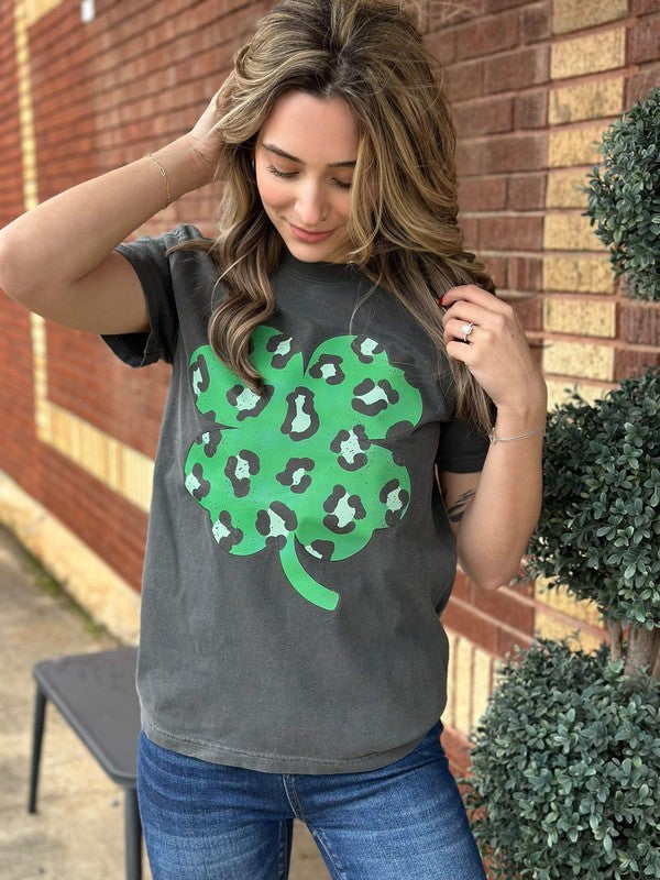 Leopard Clover Tee