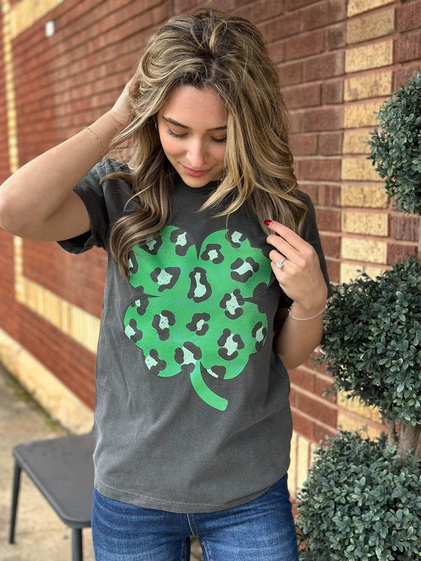 Leopard Clover Tee