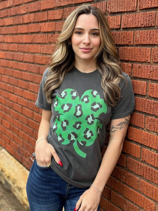 Leopard Clover Tee