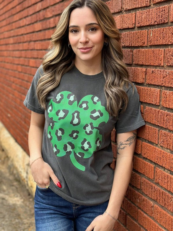 Leopard Clover Tee