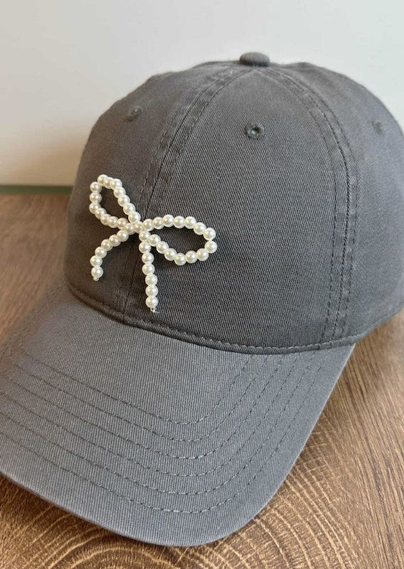 Bow baseball cap