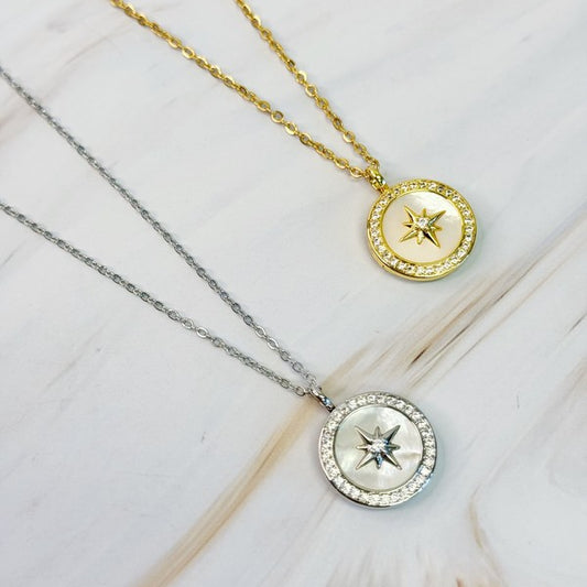 Shine Compass Open Locket Pendant Necklace