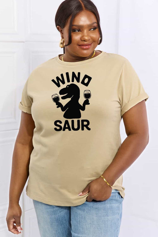 Simply Love Full Size WINOSAUR Graphic Cotton Tee